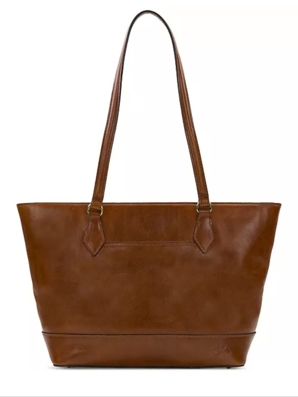 Patricia Nash Chestnut Cognac Brown Leather Tote Shoulder Bag NWT